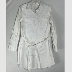 AG Adriano Goldschmied ladies denim trench coat White large jean jacket capsule